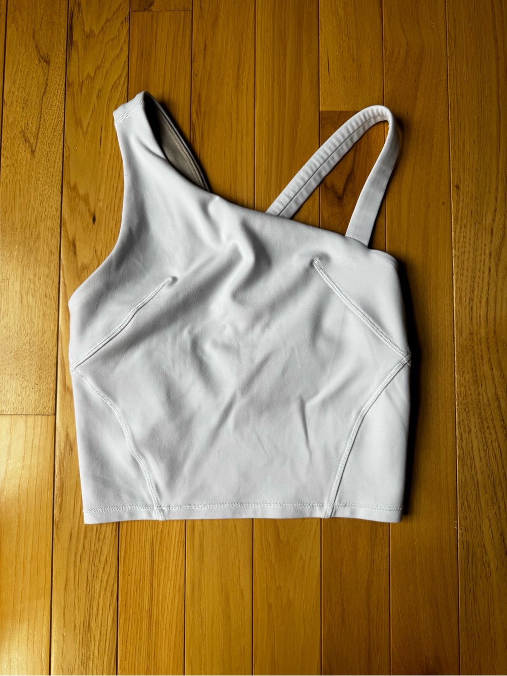lululemon athletica White Asymmetric Sports Bra